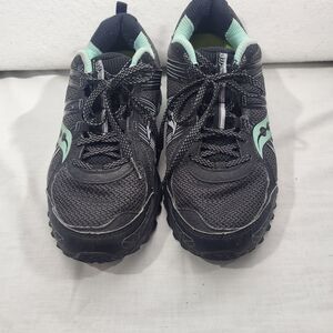 Saucony Womens Excursion TR10 S15301-2 Black Mint Running Shoes Lace Up Size 9